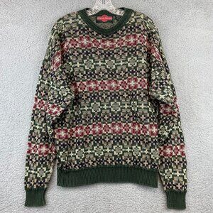 Vintage Stone Haven  Knit Ramie‎ Cotton Crewneck Sweater L